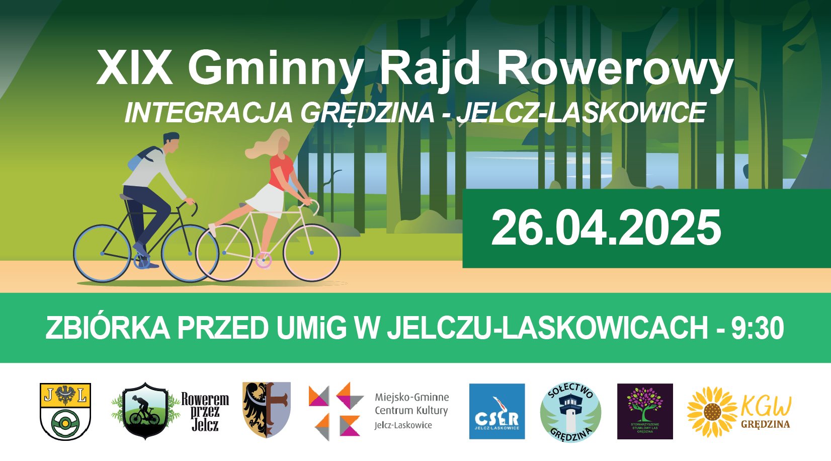 Jelcz-Laskowice: XIX Gminny Rajd Rowerowy. Integracja Grędzina – Jelcz-Laskowice